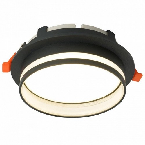 Светильник встраиваемый Feron DL702 LUNA потолочный GX70 черный круг 51098