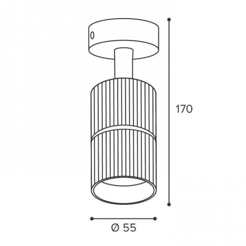 Накладной светильник Wolta NIMB WSL-GU10/18WG-2