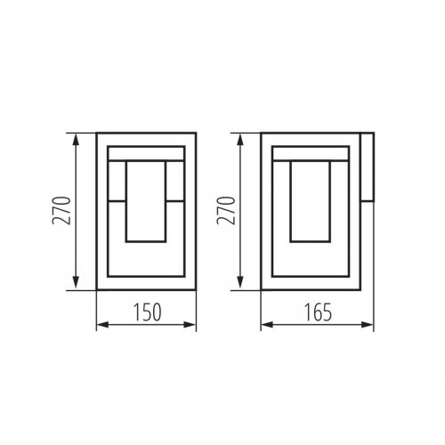 Садовый настенный светильник Kanlux VIMO EL 27 BR 34981 Садовый настенный светильник Kanlux VIMO EL 27 BR 34981