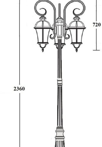 Наземный фонарь ROMA L 95209LB/18 Gw Наземный фонарь ROMA L 95209LB/18 Gw