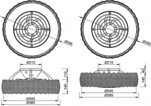 Светильник с вентилятором Mantra (люстры-вентиляторы) Kilimanjaro 8226