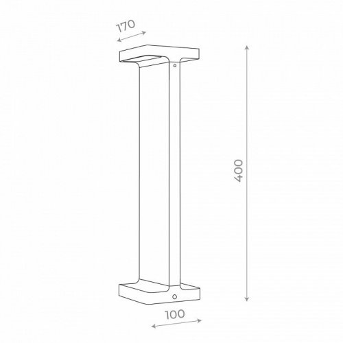 Наземный низкий светильник ST Luce Distesa SL095.415.02