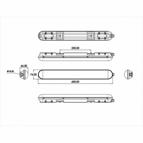 Накладной светильник Эра  SPP-201-0-65K-018