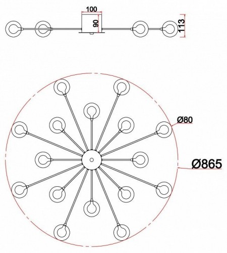 Потолочная люстра Freya Celebrity FR5242CL-16BS1