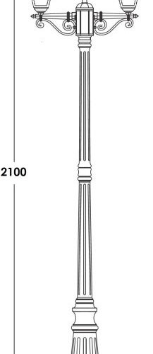 Наземный фонарь Oasis_Light QUADRO S 79909SA Gb