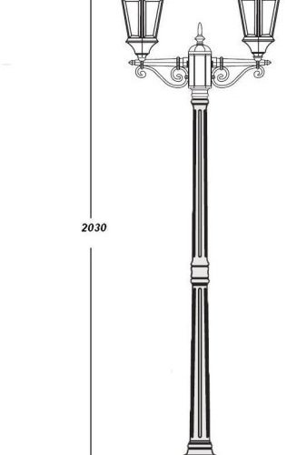 Наземный фонарь Oasis Light ASTORIA 2 91408LA Gw Наземный фонарь Oasis Light ASTORIA 2 91408LA Gw