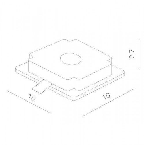 Точечный встраиваемый светильник Arte Lamp Invisible A9214PL-1WH