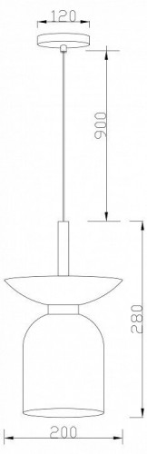 Подвесной светильник Moderli Lecce V11552-1P Подвесной светильник Moderli Lecce V11552-1P