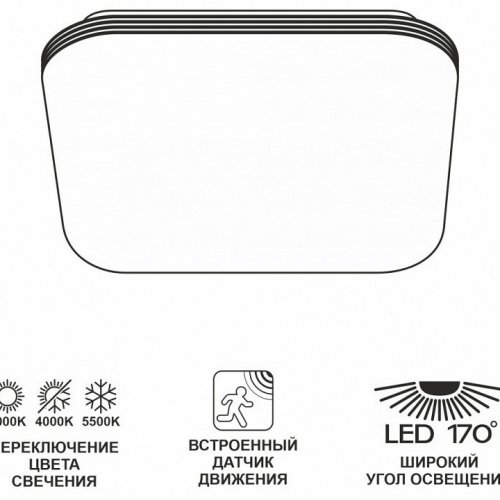 Накладной светильник Citilux Симпла CL714K24SV