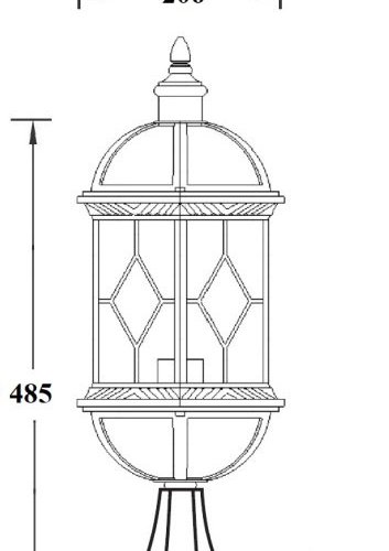 Наземный фонарь Oasis_Light SORENTO 92604 Bl