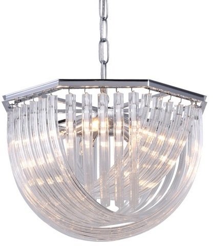 Подвесная люстра Murano Glass KR0116P-5R/A chrome