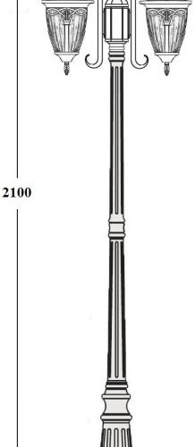 Наземный фонарь FES 86309A 18 Bl