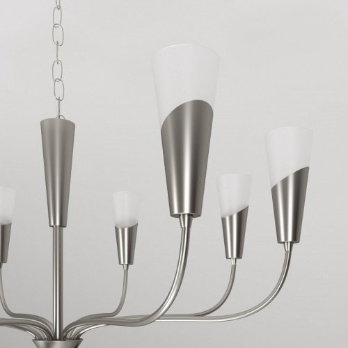 Подвесная люстра Eurosvet Rhyton 60167/8 никель Подвесная люстра Eurosvet Rhyton 60167/8 никель