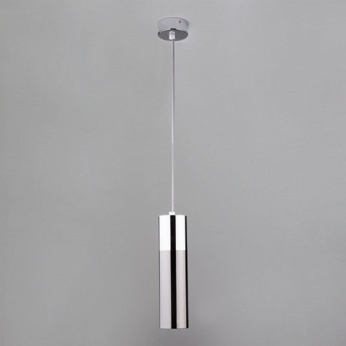 Подвесной светильник Eurosvet Double Topper 50135/1 LED хром/черный жемчуг 12W
