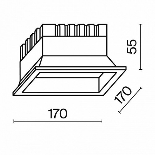 Точечный светильник Maytoni Okno DL056-24W3K-W