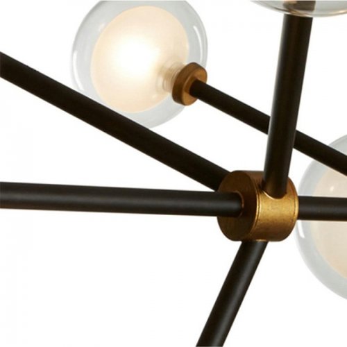 Подвесная люстра DeLight Collection Nabila 10101P/10 black/gold