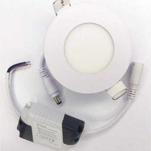 Встраиваемый светодиодный светильник Elvan VLS-102R-3W-WH-Wh