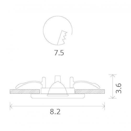 Точечный встраиваемый светильник Arte Lamp Aqua A5440PL-1CC