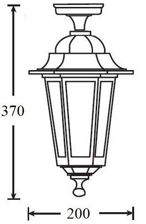 Потолочный светильник уличный Oasis Light PETERSBURG EM 79805EMA Bl