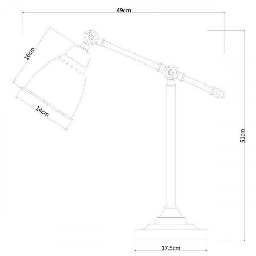 Настольная лампа Arte Lamp Braccio A2054LT-1AB