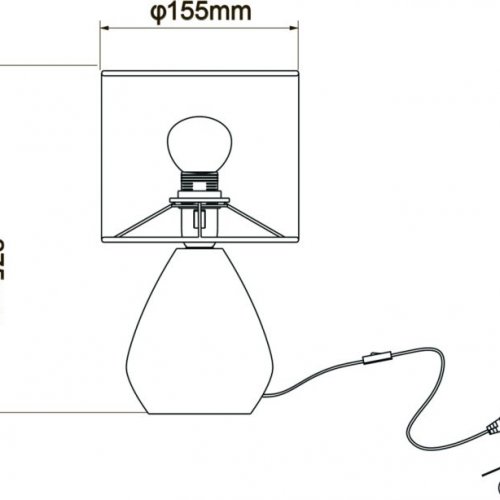 Интерьерная настольная лампа Escada Provo 10168/L Grey