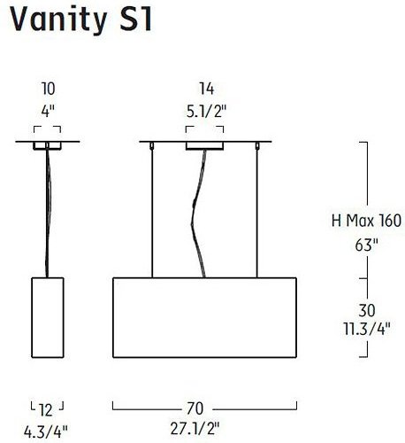 Подвесной светильник VANITY 0000166