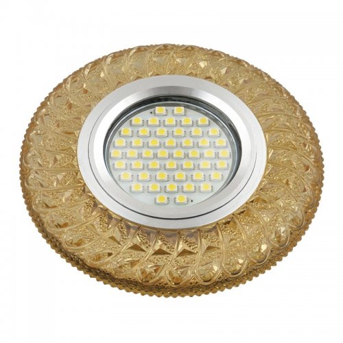 Встраиваемый светильник Fametto Luciole DLS-L144 Gu5.3 Glassy/Gold
