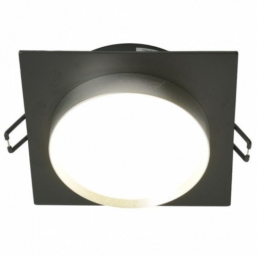 Светильник встраиваемый Feron DL506 потолочный GX53 черный + серебро квадрат 51363