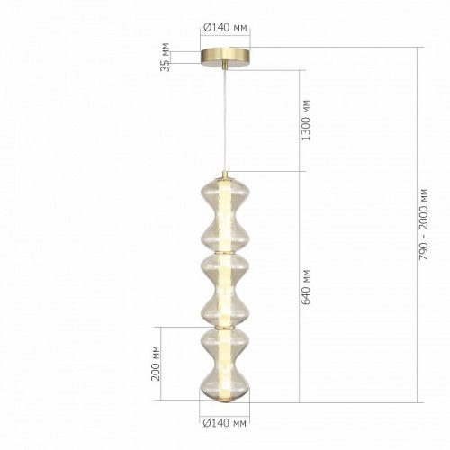Подвесной светильник ST Luce Spine SL6136.213.01 Подвесной светильник ST Luce Spine SL6136.213.01