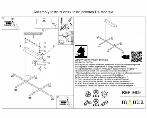 Подвесная люстра Mantra Africa 9409 Подвесная люстра Mantra Africa 9409