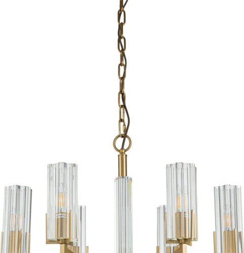 Подвесная люстра Belfast Malone 6035-6 BR CL Подвесная люстра Belfast Malone 6035-6 BR CL