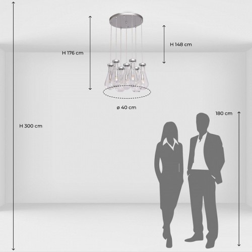 Подвесная люстра DeMarkt Крайс 15 657014007 Подвесная люстра DeMarkt Крайс 15 657014007