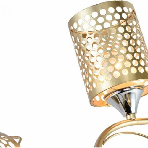 Потолочная люстра Reluce 01322-0.3-03 MATT GOLD+CR Потолочная люстра Reluce 01322-0.3-03 MATT GOLD+CR