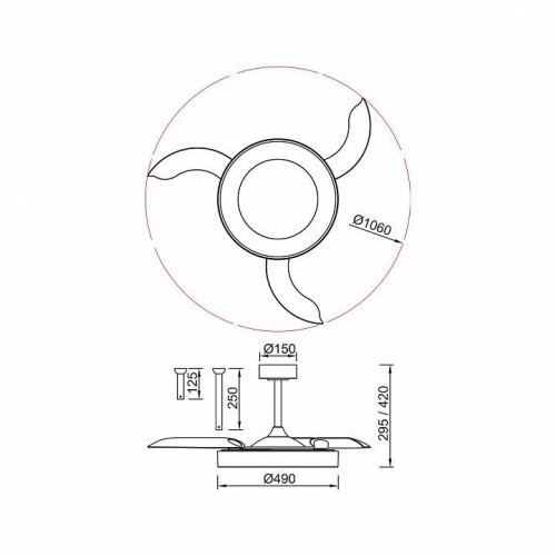 Люстра-вентилятор Mantra NISEKO FAN M 9010