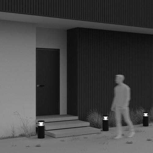 Наземный низкий светильник Maytoni Pyro O496FL-L21B3K1