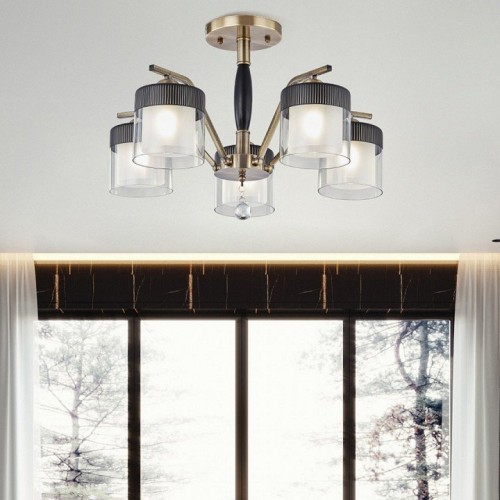 Потолочная люстра Arte Milano Napoli-2646 332646/5 AB+BK Потолочная люстра Arte Milano Napoli-2646 332646/5 AB+BK