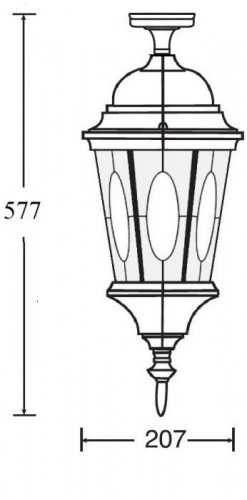 Потолочный светильник уличный Oasis Light ASTORIA 2M 91405MA cover Bl овал
