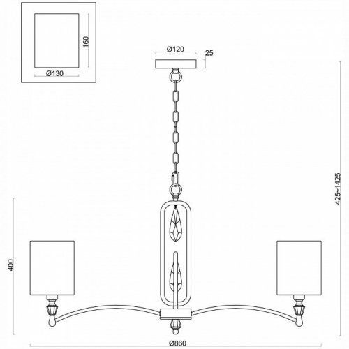 Подвесная люстра Freya Riverside FR1007PL-08N