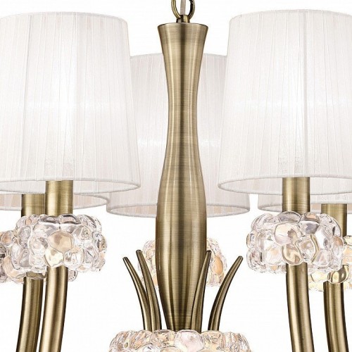 Подвесная люстра Mantra Loewe Antique Brass 4732 Подвесная люстра Mantra Loewe Antique Brass 4732