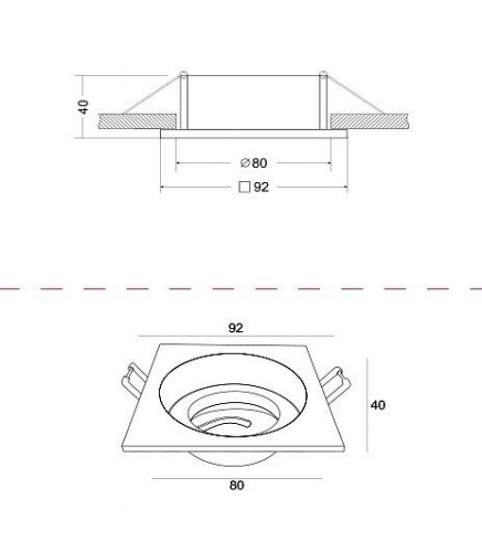 Встраиваемый светильник Maytoni Akron DL026-2-01W