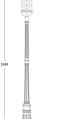 Наземный фонарь Oasis_Light SORENTO 92609 Bl