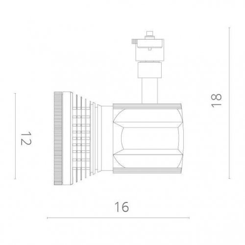 Потолочный светильник Arte Lamp Track Lights A6118PL-1BK