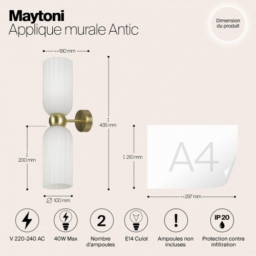 Бра Maytoni Antic MOD302WL-02W Бра Maytoni Antic MOD302WL-02W