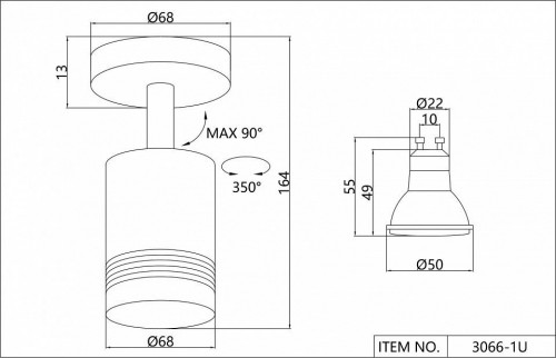 Светодиодный спот Favourite Darar 3066-1U Светодиодный спот Favourite Darar 3066-1U