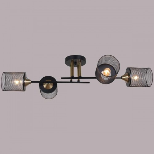 Потолочная люстра Reluce 38460-0.3-04 BK+COPPER