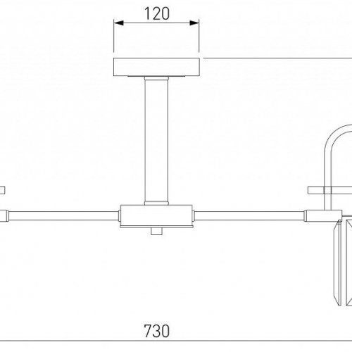 Потолочная люстра Eurosvet Tenia 70090/8 черный Потолочная люстра Eurosvet Tenia 70090/8 черный