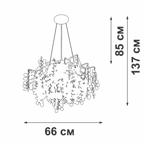 Подвесная люстра V2832-8/7S Подвесная люстра V2832-8/7S