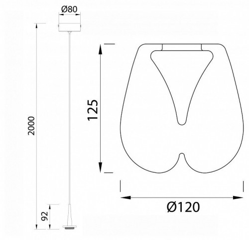 Подвесной светодиодный светильник Mantra Andromeda 8931+8943