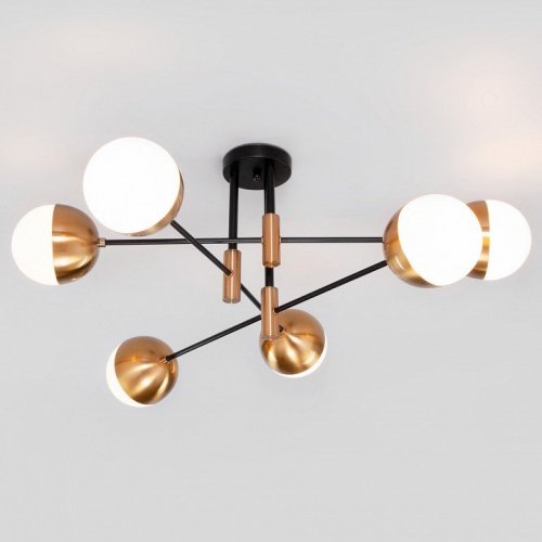 Потолочная люстра Eurosvet Nuvola 70129/6 латунь Потолочная люстра Eurosvet Nuvola 70129/6 латунь