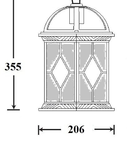 Потолочный светильник уличный Oasis Light SORENTO 92605A Bl Потолочный светильник уличный Oasis Light SORENTO 92605A Bl
